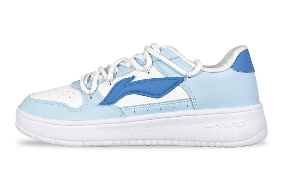 Li-Ning Li Ning Floating Boat Slip Resistant, Abrasion Resistant, Breathable Low top Skateboard Shoes Unisex Light Blue
