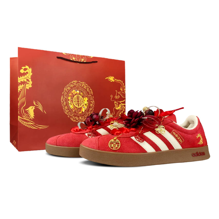 Adidas Adidas Vl Court Classic BNK Dragon Seal And Phoenix Rhythm Abrasion Resistant Abrasion Resistant Low top