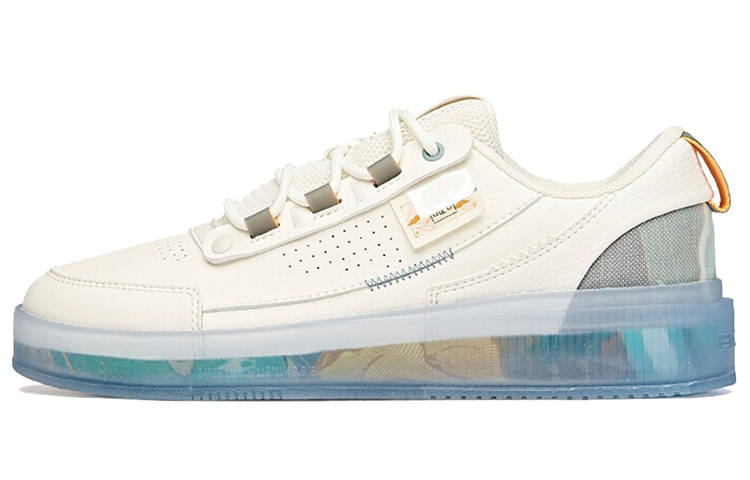 Anta Life Collection 'Silk Road' Lightweight Abrasion Resistant Low top Skateboard Shoes Women's White Gray Green