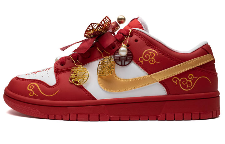 Nike Nike Dunk Low top Skateboard Shoes Unisex Red