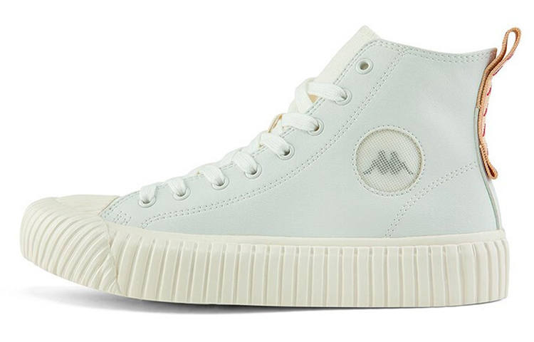 Kappa Textile, Synthetic Leather Coverage Slip Resistant And Abrasion Resistant High top Skateboard Shoes Unisex