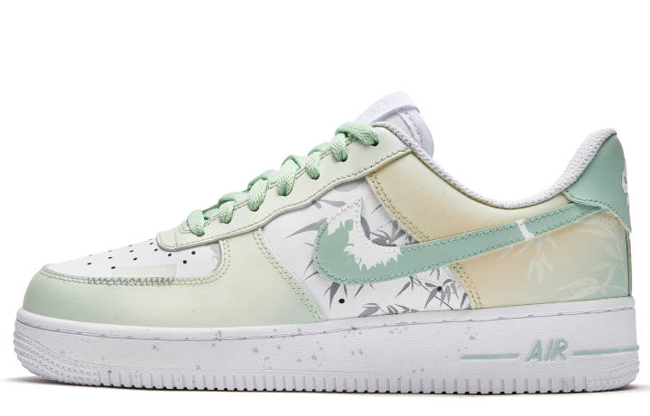 Nike Nike Air Force 1 Free Panda, Ink Wash Light Bamboo Slip Resistant Slip Resistant Low top Skateboard Shoes GS