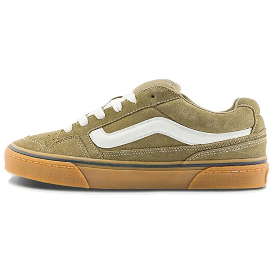 Vans Vans Caldrone Textile, Leather Low top Skateboard Shoes Men's Green