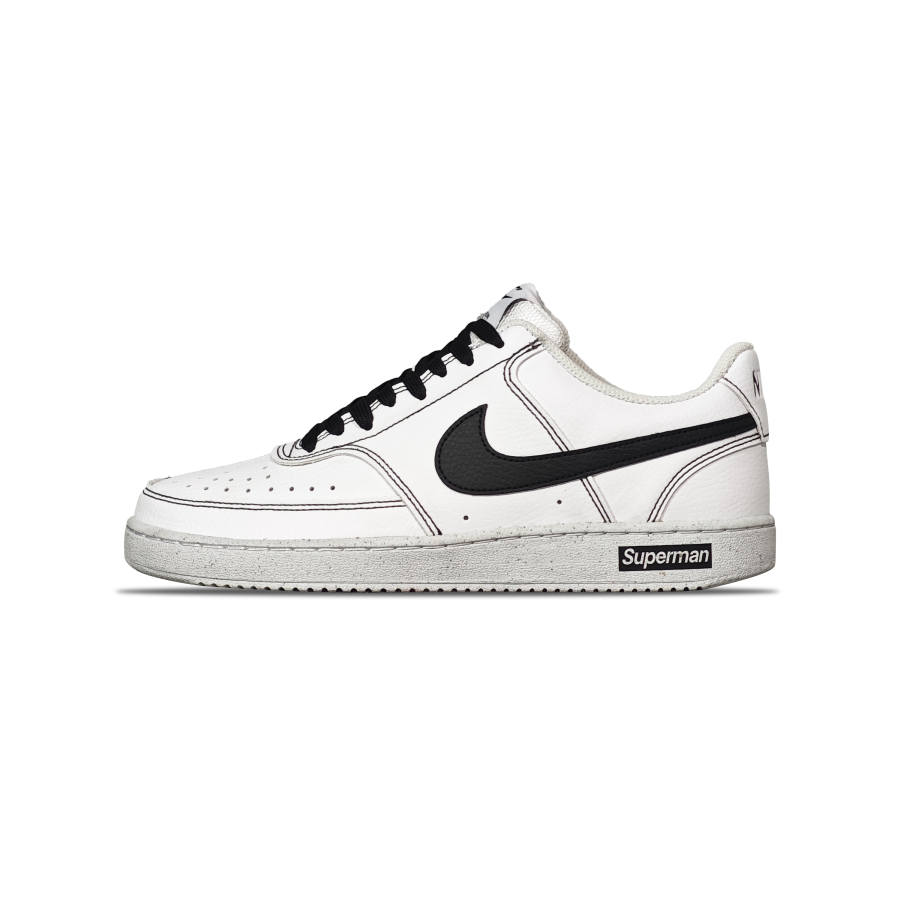 Nike Nike Court Vision Slip Resistant Low top Skateboard Shoes Men's Black White
