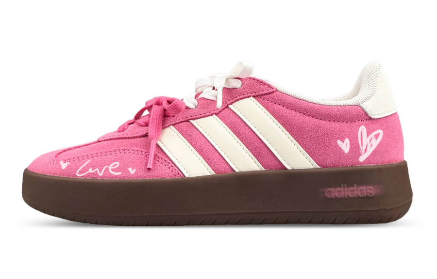 Adidas Adidas BARREDA DECODE Abrasion Resistant Abrasion Resistant Low top Skateboard Shoes Unisex Pink White