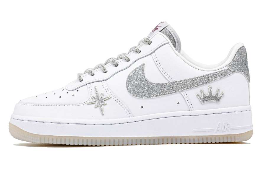 Nike Nike Air Force 1 Baby's Breath Wear resistant And Lightweight Low top Skateboard Shoes Women's White Gray
