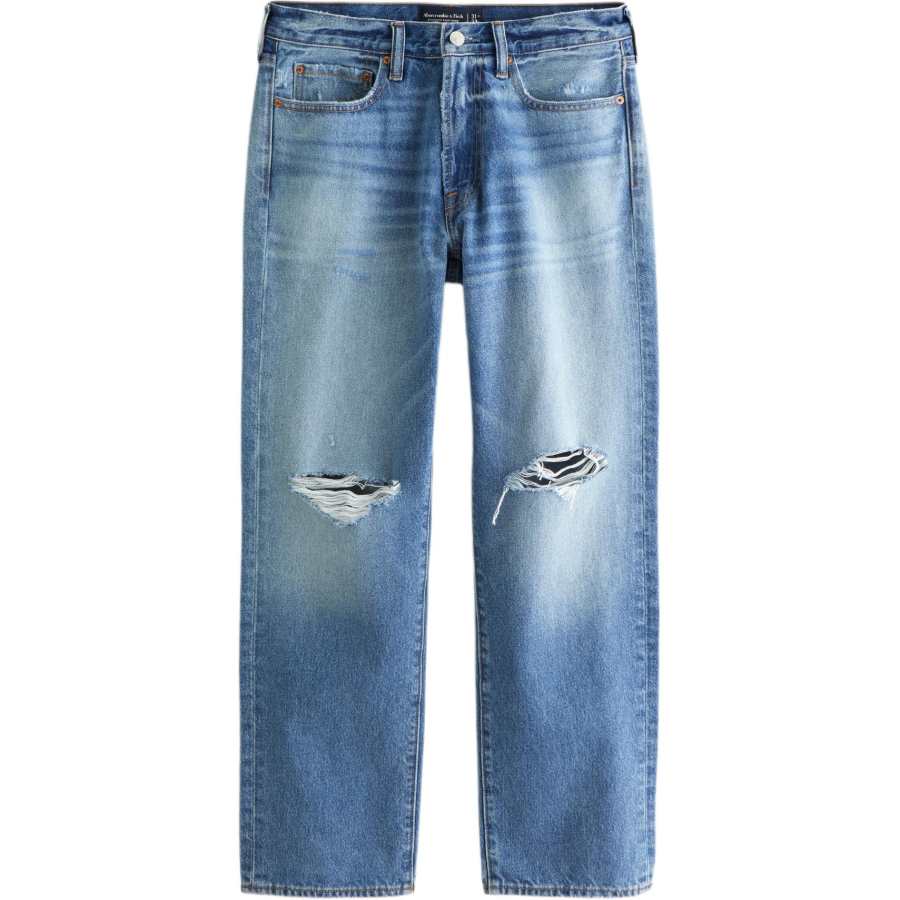 Abercrombie&Fitch Jeans Men's Blue Moderate Straight Fit Pants