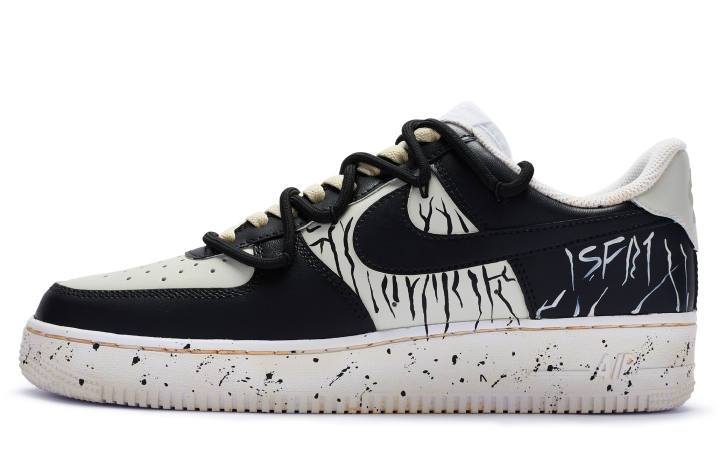 Nike Nike Air Force 1 Low 811 Manufacturing Slip Resistant Slip Resistant Low top Skateboard Shoes Men's Beige White Black
