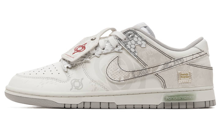 Nike Nike Dunk Slip Resistant Abrasion Resistant Low top Skateboard Shoes Men's Silver Gray