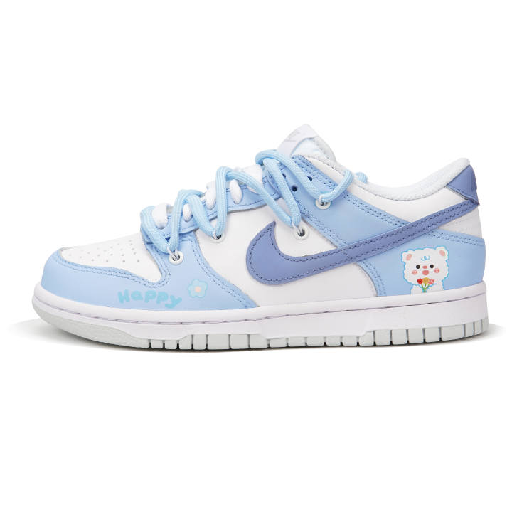 Nike Nike Dunk Low top Skateboard Shoes GS White Blue