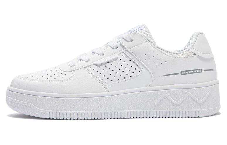361° Slip Resistant And Breathable Low top Skateboard Shoes Women's White