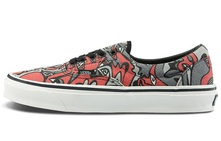 Vans Era OG LX Graffiti Low top Skateboard Shoes Unisex Red Gray