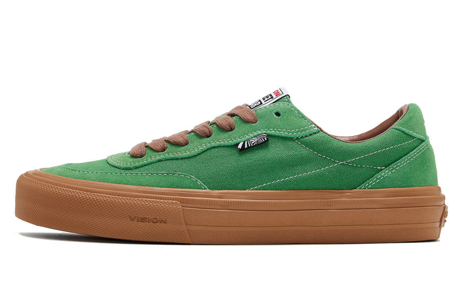 Vision Street Wear Flat Top Low top Skateboard Shoes Unisex Forest Green