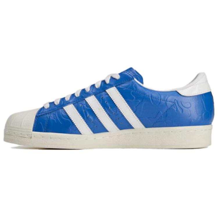 Adidas Originals x A BATHING APE SUPERSTAR Low top Skateboard Shoes Unisex Blue