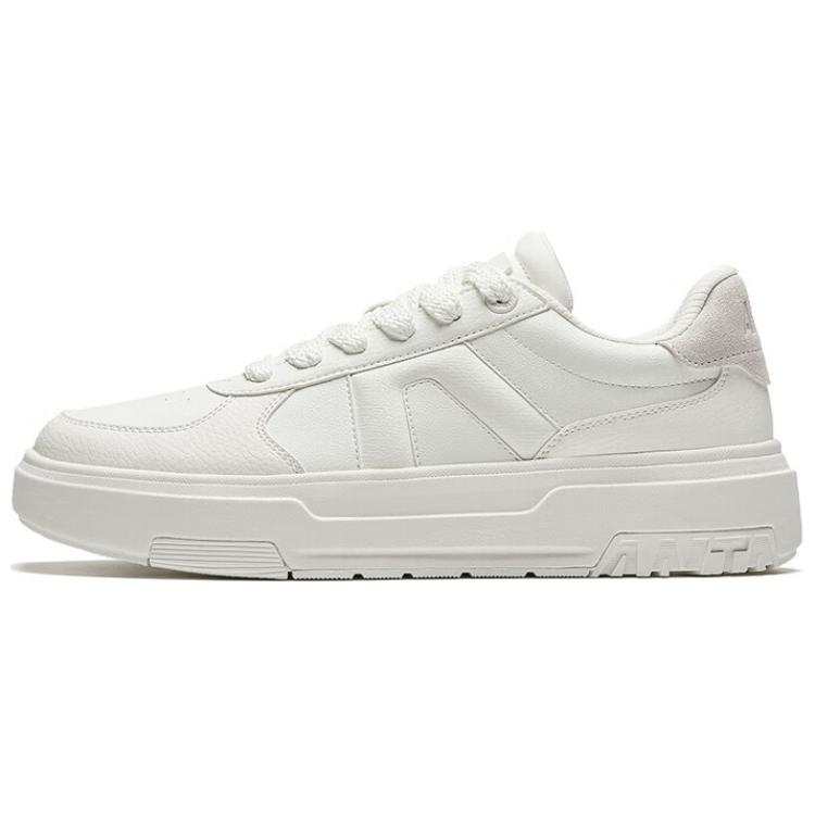 Anta A Dao Abrasion Resistant Slip Resistant Low top Skateboard Shoes Men's White