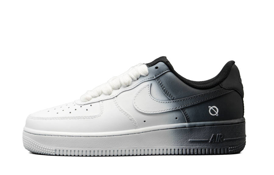 Nike Nike Air Force 1 Cushioning Abrasion Resistant Cushioning, Wear Resistant Low top Skateboard Shoes Women's Black White