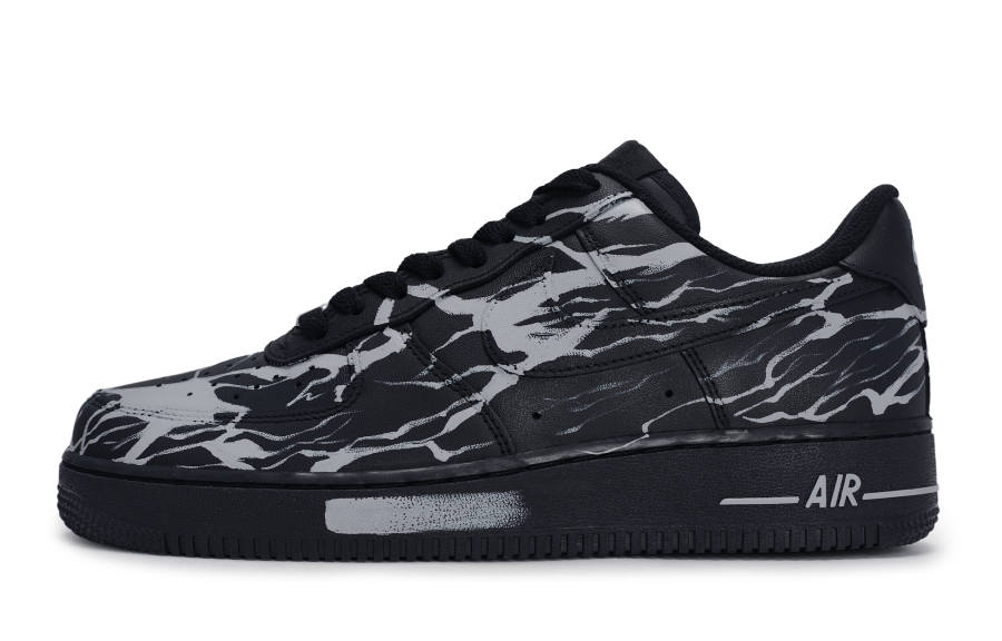 Nike Nike Air Force 1 REGO Hot Dog, Extreme Night Slip Resistant Abrasion Resistant Low top Skateboard Shoes Unisex