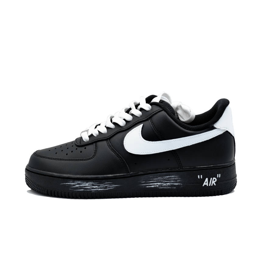 Nike Nike Air Force 1 Condensed White Ink Shadow Low top Skateboard Shoes Unisex Black White
