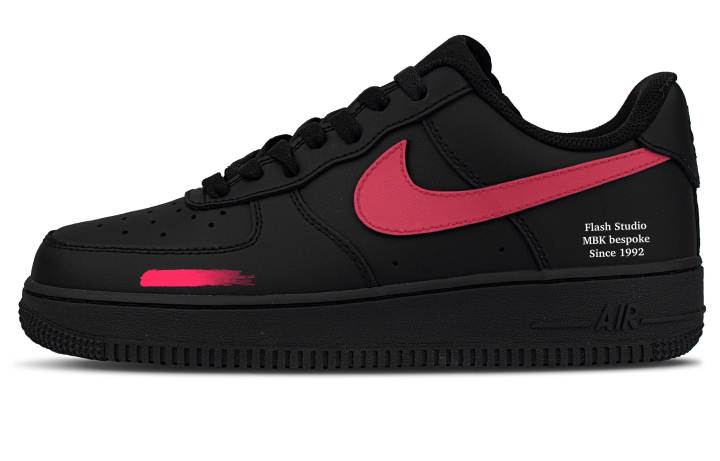 Nike Nike Air Force 1 Dark Crimson Radiance Leather Abrasion Resistant Abrasion Resistant Low top Skateboard Shoes Unisex