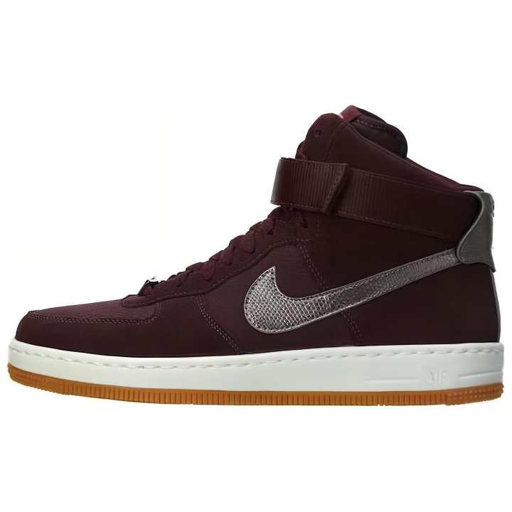Nike Nike Af1 Ultra Force Mid Deep Burgandy Metallic Pewter Women's