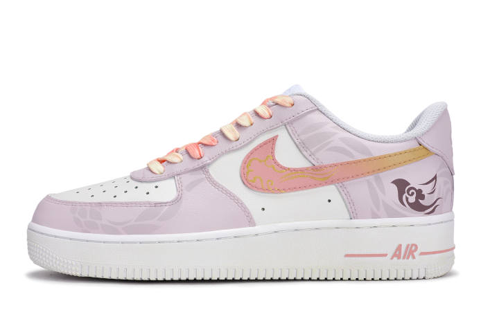 Nike Nike Air Force 1 Skateboard Shoes Unisex Low Top Orange Pink