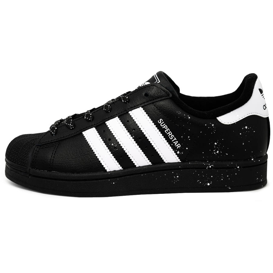 Adidas Originals Superstar 2 Starry Sky Minimalist Style Abrasion Resistant Low top Skateboard Shoes Unisex Black