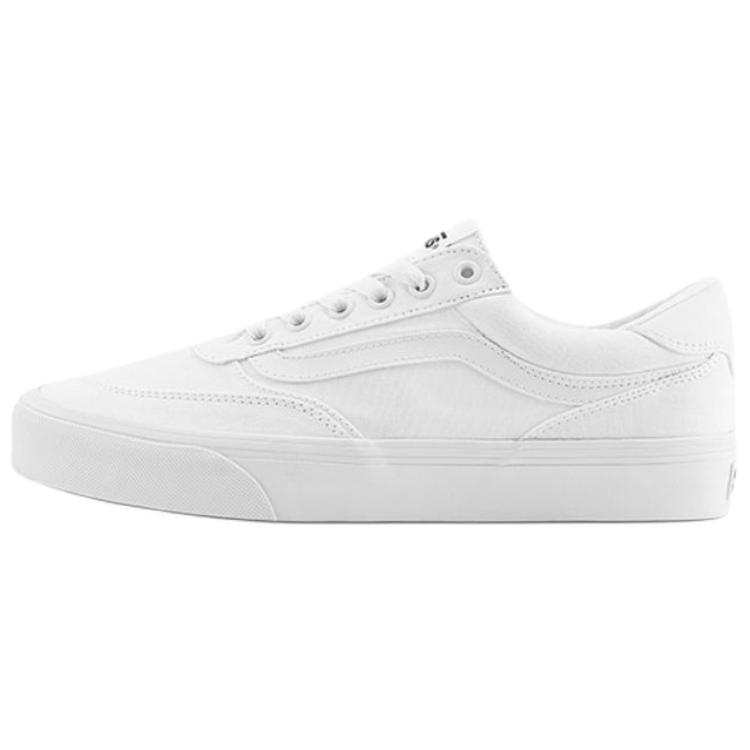 Vans Brooklyn LS Slip Resistant Abrasion Resistant Low top Skateboard Shoes Men's White