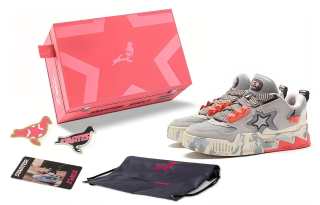 STARTER Staple x STARTER Vol Slip Resistant Abrasion Resistant Low top Skateboard Shoes Unisex Gray Pink