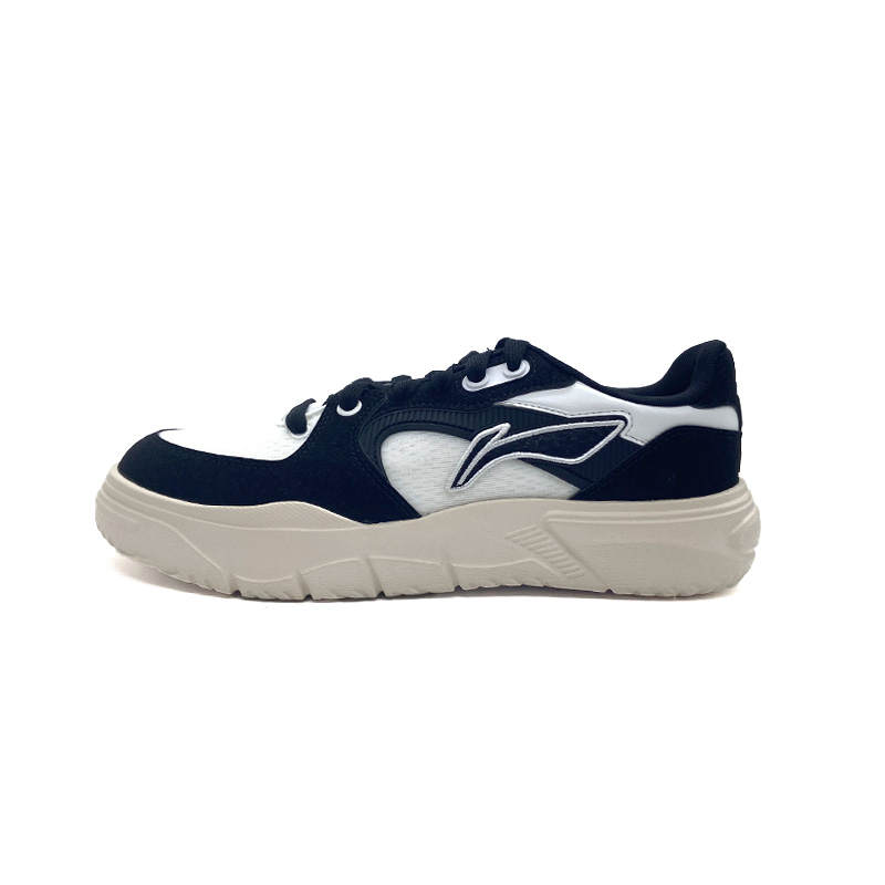 Li-Ning Li Ning Breathable Abrasion Resistant Slip Resistant Low top Skateboard Shoes Men's Black White