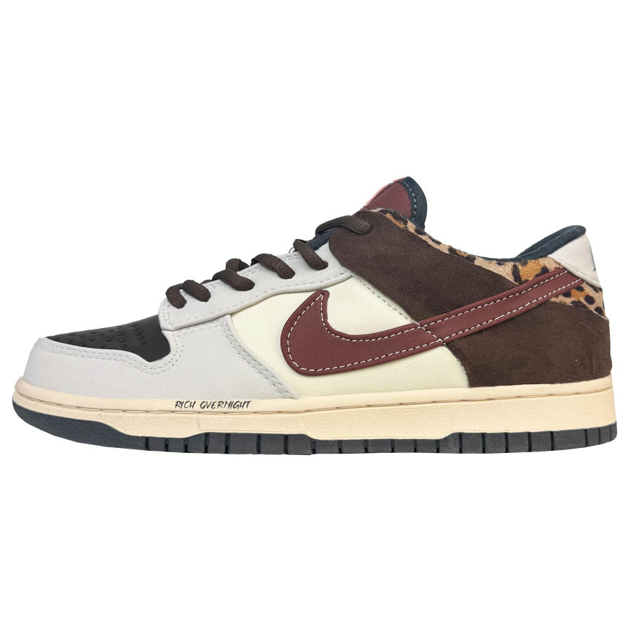 Nike Nike Dunk Abrasion Resistant Low top Skateboard Shoes Men's Gray Brown