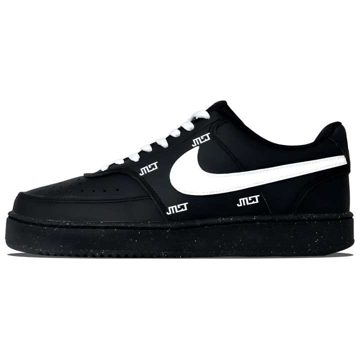 Nike Nike Court Vision Slip Resistant Abrasion Resistant Low top Skateboard Shoes Unisex Black