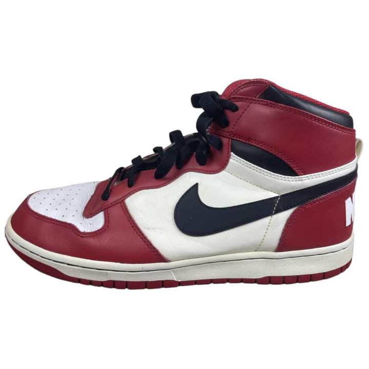 Nike Nike Slip Resistant Abrasion Resistant High top Skateboard Shoes Men's White Red
