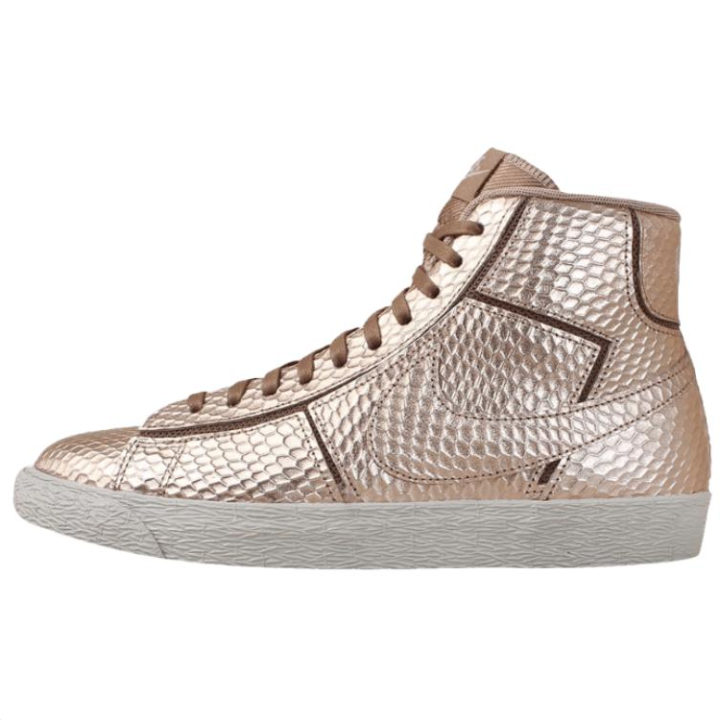 Nike Nike Blazer Mid Slip Resistant Abrasion Resistant Mid top Skateboard Shoes Women's Gold