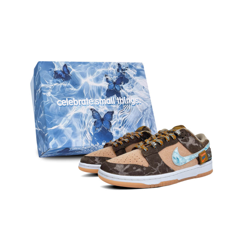 Nike Nike Dunk Slip Resistant Abrasion Resistant Low top Skateboard Shoes Men's Dark Brown