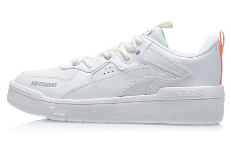 Li-Ning Li Ning Wave Superwave Lo Slip Resistant Abrasion Resistant Low top Skateboard Shoes Women's White