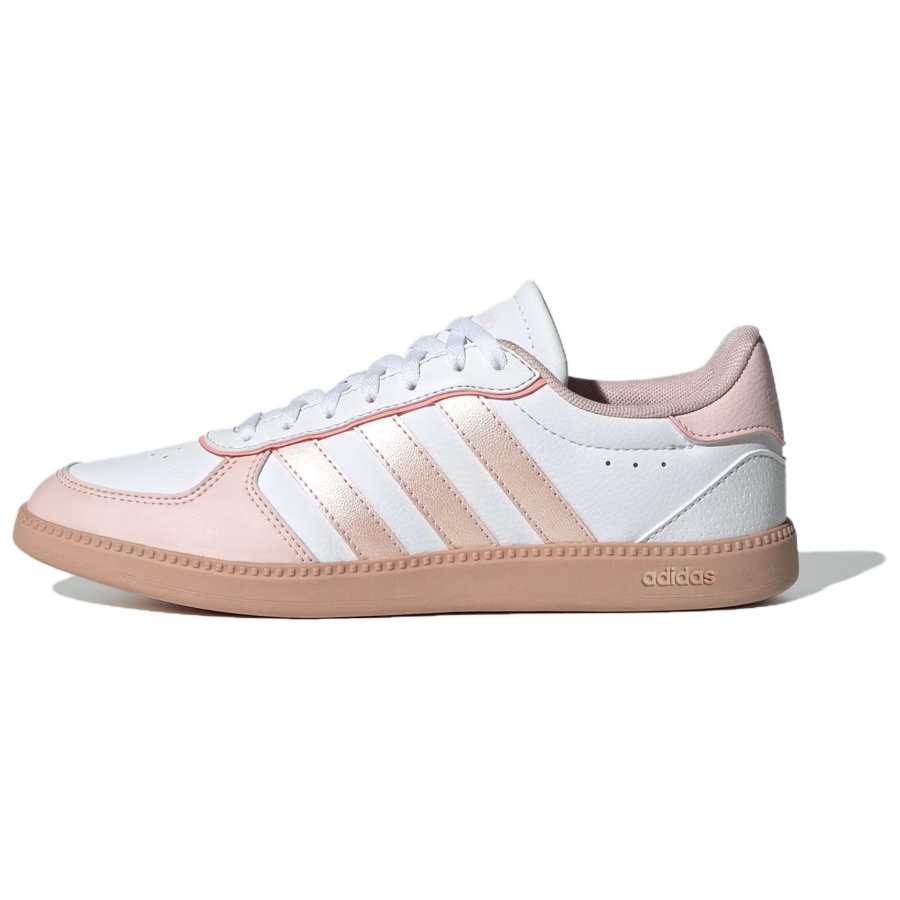 Adidas Adidas BREAKNET SLEEK Slip Resistant Abrasion Resistant Low top Skateboard Shoes Women's White Pink
