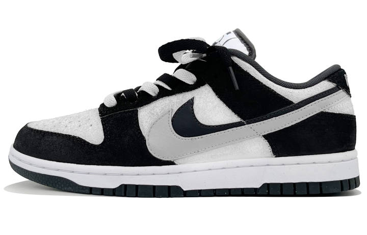 Nike Nike Dunk Slip Resistant Abrasion Resistant Low top Skateboard Shoes Unisex Gray White Black