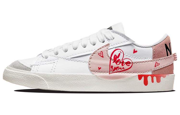 Nike Nike Blazer Skateboard Shoes Women's Low Top Pink/White