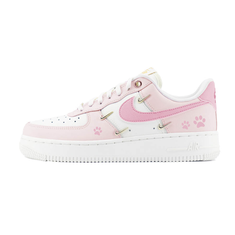 Nike Nike Air Force 1 '07LX Claw Abrasion Resistant Abrasion Resistant Low top Skateboard Shoes Unisex Pink White