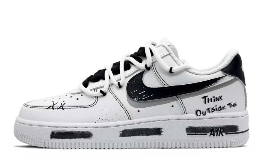 Nike Nike Air Force 1 Night Dreamer Leather Abrasion Resistant Low top Skateboard Shoes Unisex White
