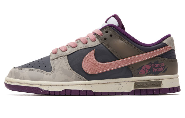 Nike Nike Dunk Slip Resistant Abrasion Resistant Low top Skateboard Shoes Unisex Purple Brown