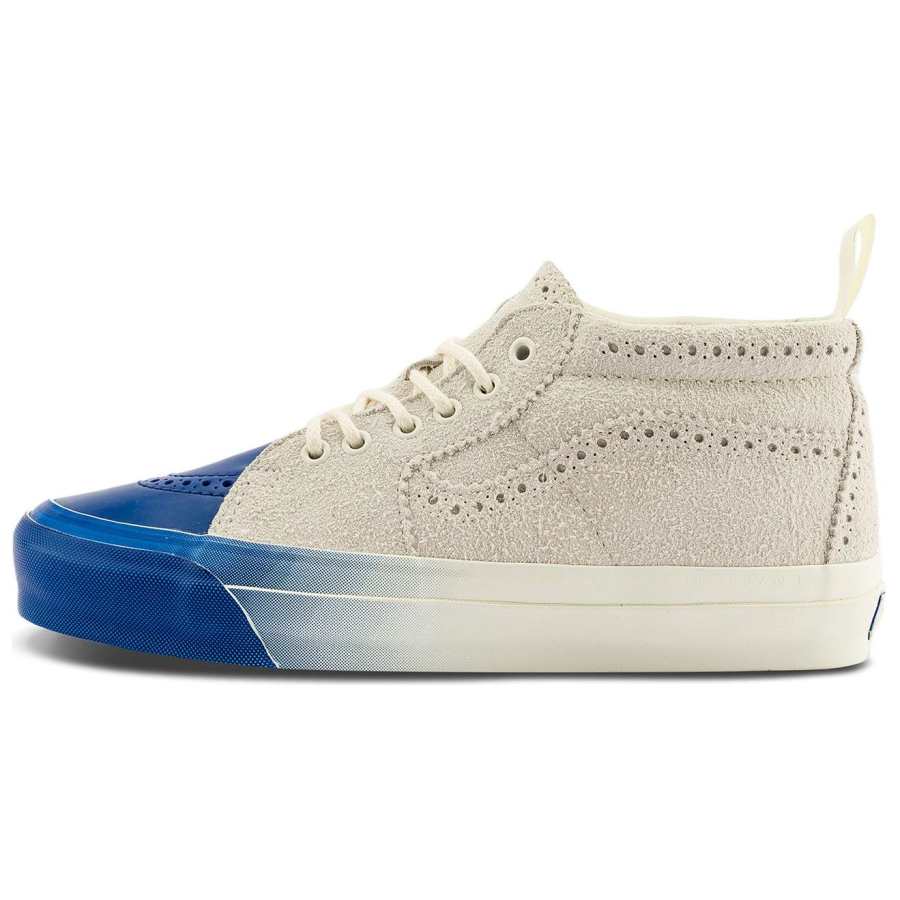 Vans SK8 MID top Skateboard Shoes Unisex White Blue