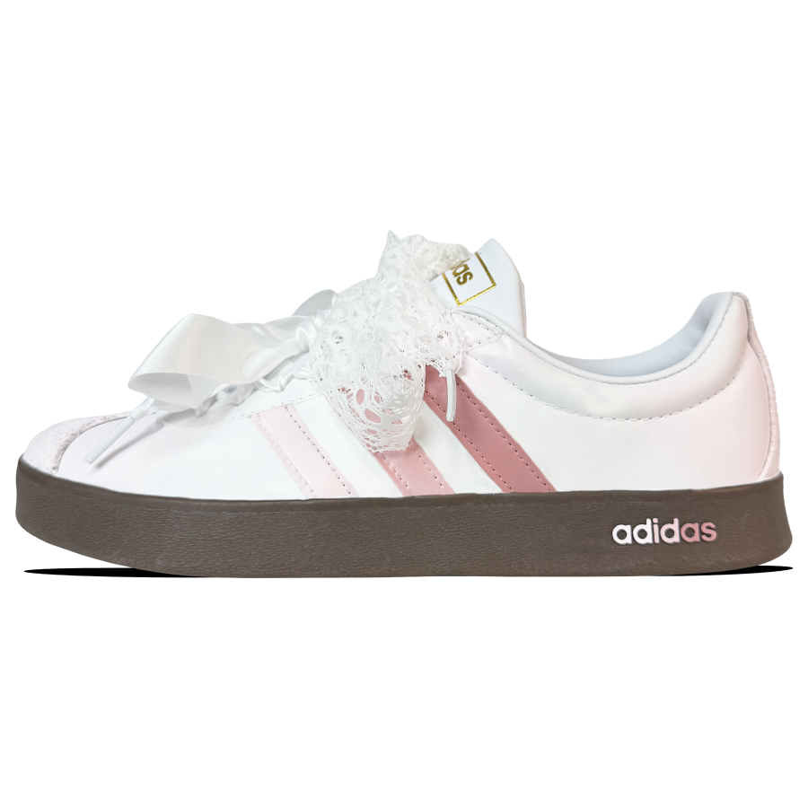 Adidas Adidas VL COURT 2.0 Low top Skateboard Shoes Unisex Pink White