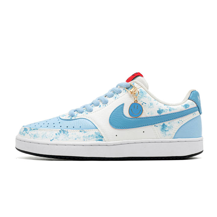 Nike Nike Court Vision 1 Abrasion Resistant Low top Skateboard Shoes Men's Blue