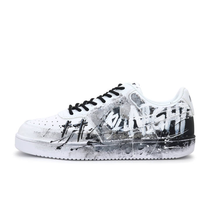 Nike Nike Court Vision 1 Fashion Low top Skateboard Shoes Men's Black White Gray