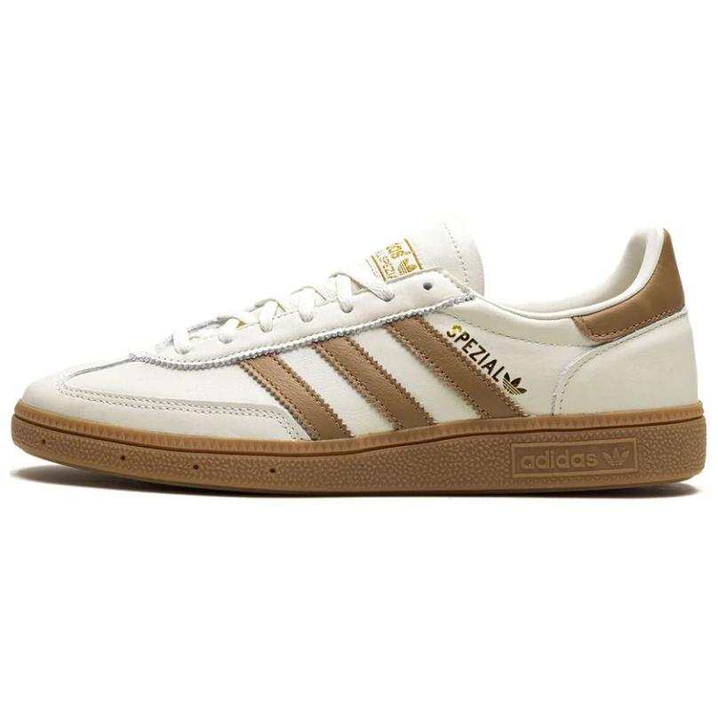 Adidas Originals HANDBALL SPEZIAL Abrasion Resistant Abrasion Resistant Low top Skateboard Shoes Women's White Brown