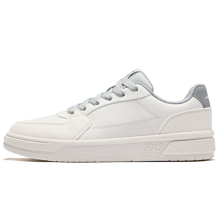 Erke Days And Abrasion Resistant Slip Resistant Low top Skateboard Shoes Men's Microcrystal White Lunar Stone Gray