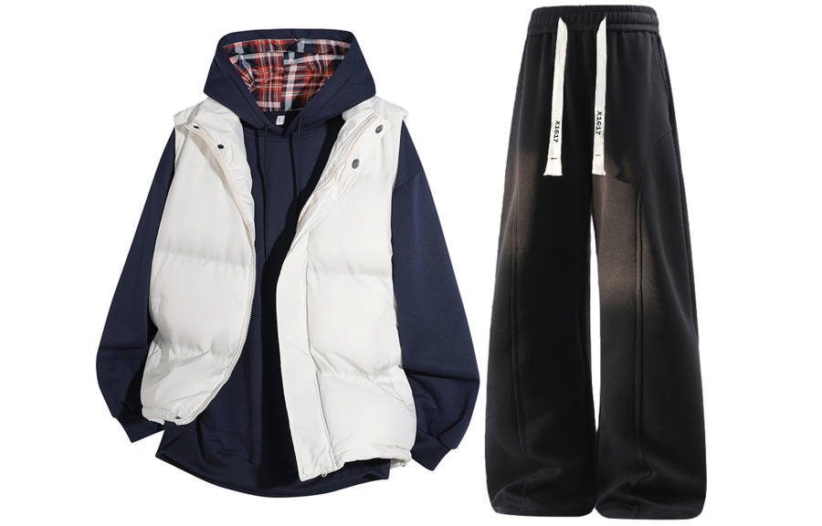 X1617 Casual Sportswear Unisex Hooded Thickened