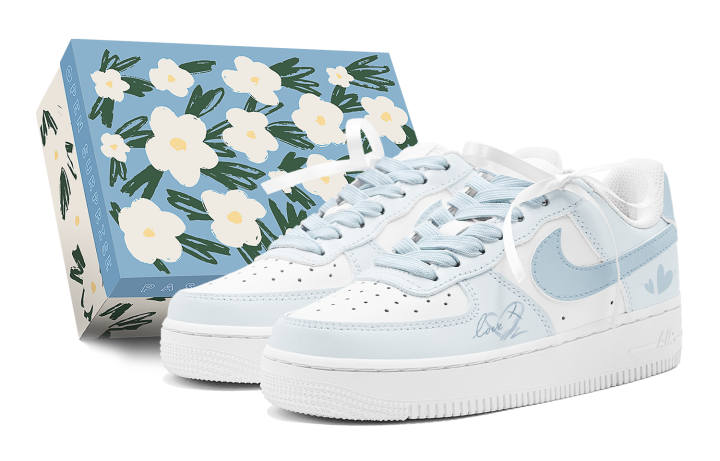Nike Nike Air Force 1 Valentine's Greeting, Mint Lover, Comfortable Fashion Slip Resistant Cushioning Abrasion Resistant