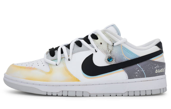 Nike Nike Dunk Skateboard Shoes Men's Low Top Gray/Orange